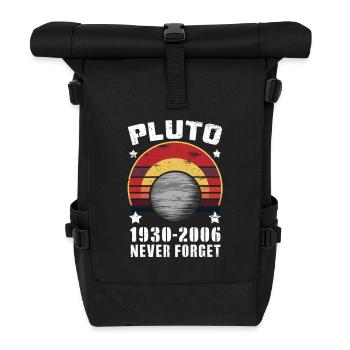 Pluto 1930-2006 Nie Vergessen Retro - Rolltop Rucksack - Schwarz - Vorne