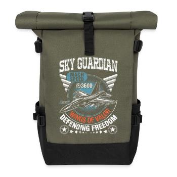 Gardien du ciel - Sac à dos roll top - olive/noir - Devant