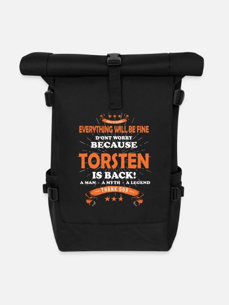 Everything will be fine Torsten Is back - Rolltop Rucksack - Schwarz