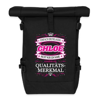 Quality Feature Chloe Simply Top Notch Outfit - Roll Top Backpack - black - Front