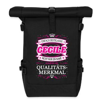 Quality feature Cecile simply Top notch Outfit - Roll Top Backpack - black - Front