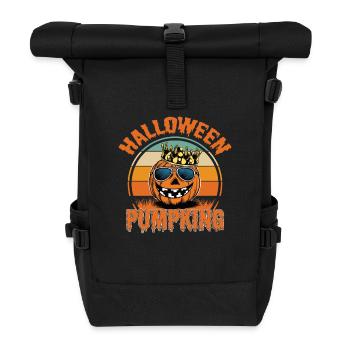 Citrouille d’HalloweenRoi - Sac à dos roll top - noir - Devant