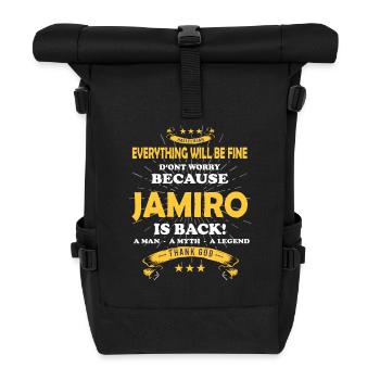 Everything will be fine Jamiro Is back - Rolltop Rucksack - Schwarz - Vorne