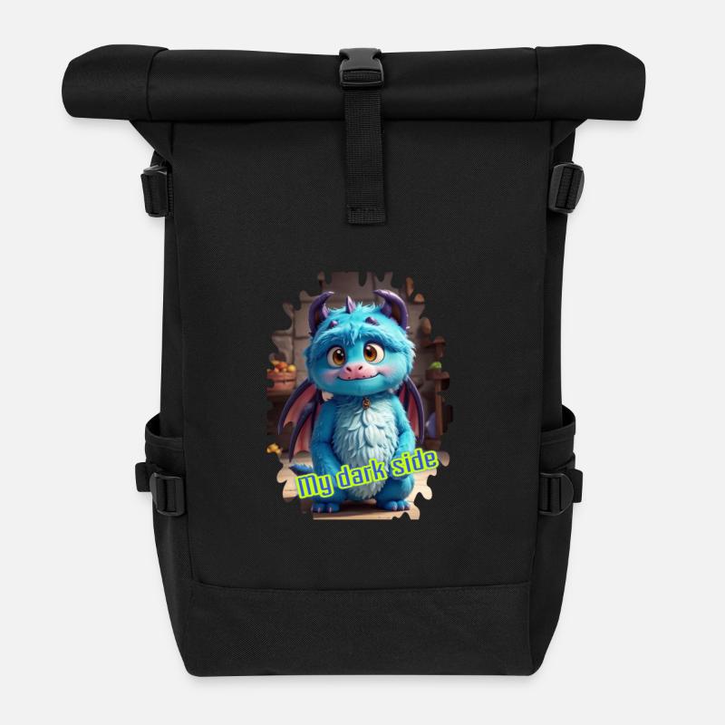 Monster 20 - Rolltop Rucksack - Schwarz