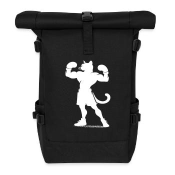 Boxing Cat, The Perfect Design for Cat Fans - Roll Top Backpack - black - Front