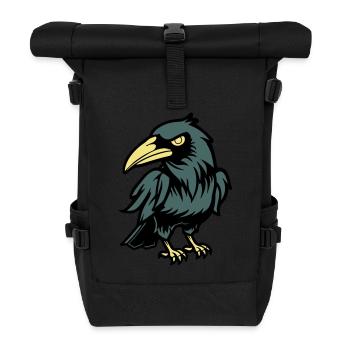 Corbeau Bande dessinée Animal - Sac à dos roll top - noir - Devant