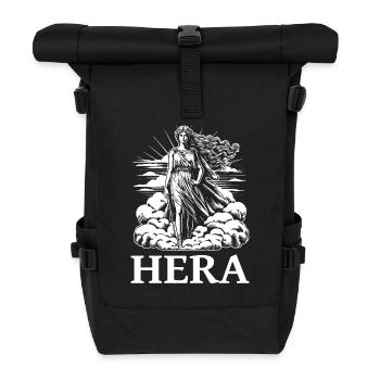 Hera, the Greek Goddess – Design for Mytholog - Roll Top Backpack - black - Front