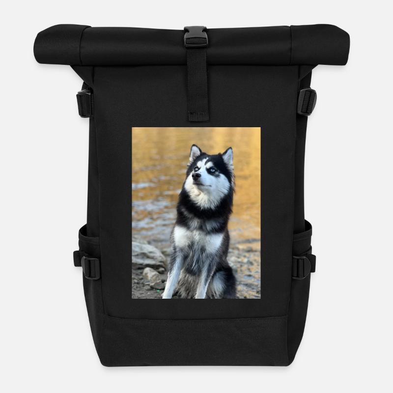 Husky - Rolltop Rucksack - Schwarz