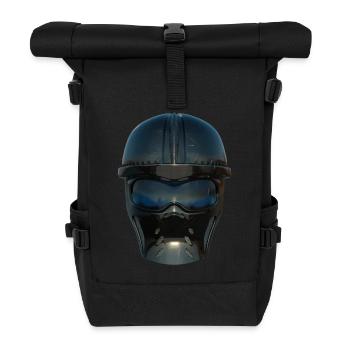 Casque futuriste aéronaute - Sac à dos roll top - noir - Devant