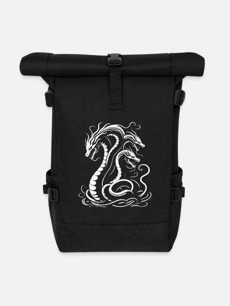 Hydra für den Fan von Fabelwesen und Mythologie - Rolltop Rucksack - Schwarz