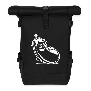 Design d’aubergine amusant pour le fan de légumes - Sac à dos roll top - noir - Devant