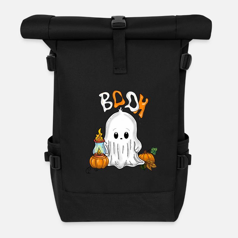 Fantôme - Sac à dos roll top - noir