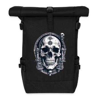 Skull - Rolltop Rucksack - Schwarz - Vorne