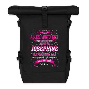 Alles wird gut denn Josephine Ist da Outfit - Rolltop Rucksack - Schwarz - Vorne