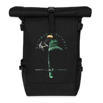 Windkind Surfers - Rolltop Rucksack - Schwarz - Vorne