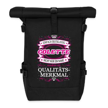 Quality feature Colette simply first-class - Roll Top Backpack - black - Front