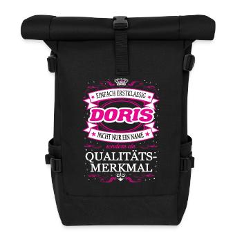 Caractéristique de qualité Doris tout simplement une tenue de première classe - Sac à dos roll top - noir - Devant
