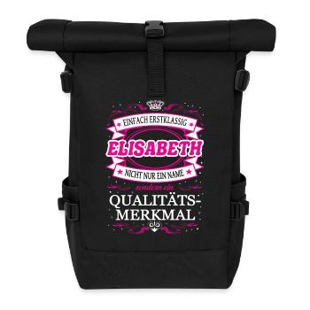 Qualitätsmerkmal Elizabeth einfach Erstklassig - Rolltop Rucksack - Schwarz - Vorne