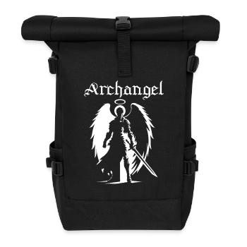 Erzengel - himmlischer Kämpfer - Rolltop Rucksack - Schwarz - Vorne