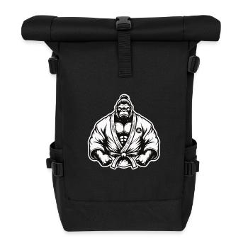 Martial Arts Gorilla – Strength and Dominance - Roll Top Backpack - black - Front