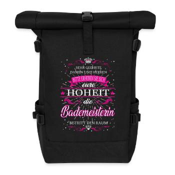 Son Altesse le sauveteur entre dans la pièce - Sac à dos roll top - noir - Devant