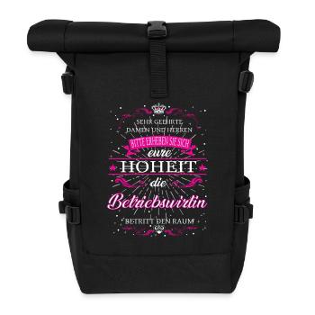 Your Highness Business Economist enters the room - Roll Top Backpack - black - Front
