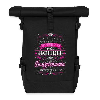 Votre Altesse la Dessinatrice entre dans la pièce - Sac à dos roll top - noir - Devant