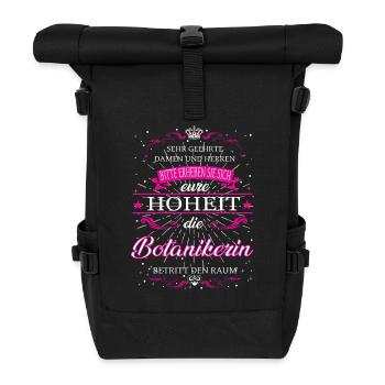 Son Altesse Botaniste entre dans la pièce - Sac à dos roll top - noir - Devant