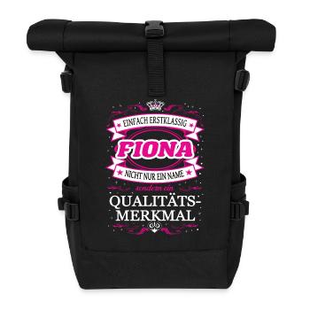 Qualité Caractéristique Fiona Easy Tenue de premier ordre - Sac à dos roll top - noir - Devant