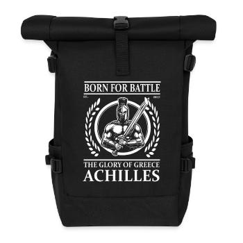 Achilles Greek hero, born for battle - Roll Top Backpack - black - Front