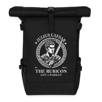 Caesar – Der Rubikon war nur das Warm-up - Rolltop Rucksack - Schwarz - Vorne