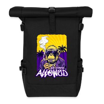 No Stress Allowed – EnrolDesign - Roll Top Backpack - black - Front