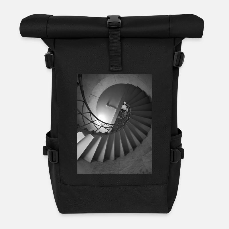 Symmetrie - Rolltop Rucksack - Schwarz
