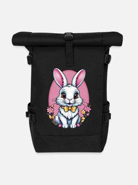 Lapin - Sac à dos roll top - noir