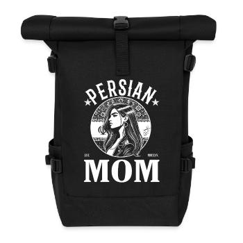 Persian Mom – Eine starke Frau aus dem Iran - Rolltop Rucksack - Schwarz - Vorne