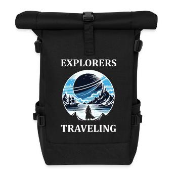 Explorer and Travel Design - Explorer Dreams - Roll Top Backpack - black - Front