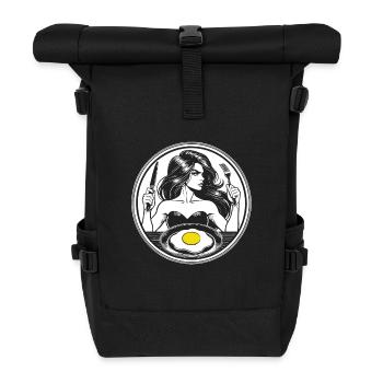 Fried Egg & Style – The Perfect Breakfast! - Roll Top Backpack - black - Front