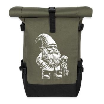 Bunch of keys - Roll Top Backpack - olive/black - Front