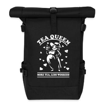 Tae Queen – For the true tea lover - Roll Top Backpack - black - Front