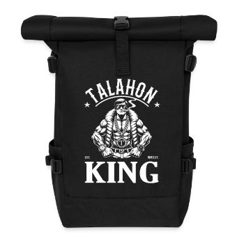 Talahon King - Schattenboxen in Perfektion - Rolltop Rucksack - Schwarz - Vorne
