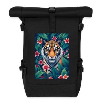 The Tiger never sleep - Rolltop Rucksack - Schwarz - Vorne