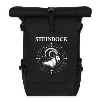 Le signe du zodiaque cool Capricorne design - Sac à dos roll top - noir - Devant