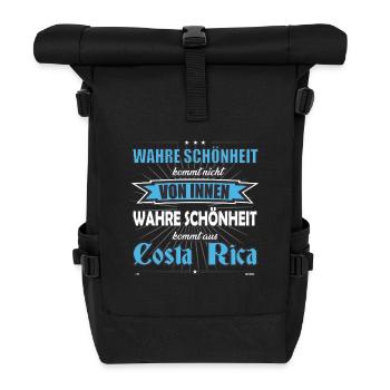 True beauty comes from Costa Rica design - Roll Top Backpack - black - Front