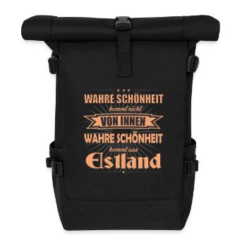 La vraie beauté vient du design estonien - Sac à dos roll top - noir - Devant