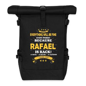 Everything will be fine Rafael, Is back - Rolltop Rucksack - Schwarz - Vorne