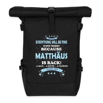 Tout ira bien Matthäus Est de retour - Sac à dos roll top - noir - Devant