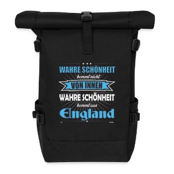 La vraie beauté vient d’Angleterre Design - Sac à dos roll top - noir - Devant