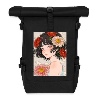 Kirei no Hana - Sac à dos roll top - noir - Devant