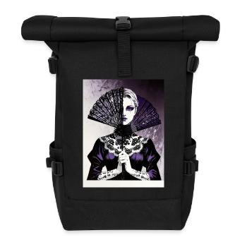 Lace & Lies - Roll Top Backpack - black - Front