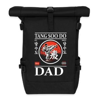 Tang-so-Do Dad Design with Karateka - Roll Top Backpack - black - Front